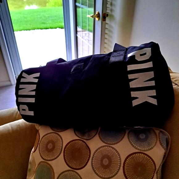 NWOT "PINK" by Victoria Secret Double Strap Duffle Bag Unisex - Picture 7 of 12